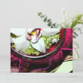 Einladung mit Blumenarrangement-Cover (Stehend Vorderseite)
