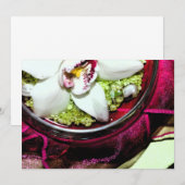 Einladung mit Blumenarrangement-Cover (Vorne/Hinten)