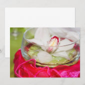Einladung mit Blumenarrangement-Cover (Vorne/Hinten)