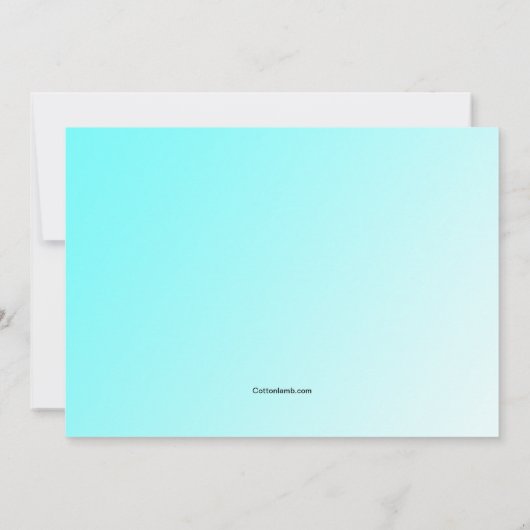 Einladung mit doppeltem Abschluss (Rückseite)