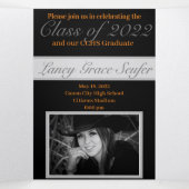 Einladung mit doppelter Schreibschrift (Innenseite Mitte)