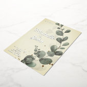 Einladung mit Eukalyptus (Gedreht)