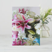 Einladung mit floraler Hülle (Stehend Vorderseite)