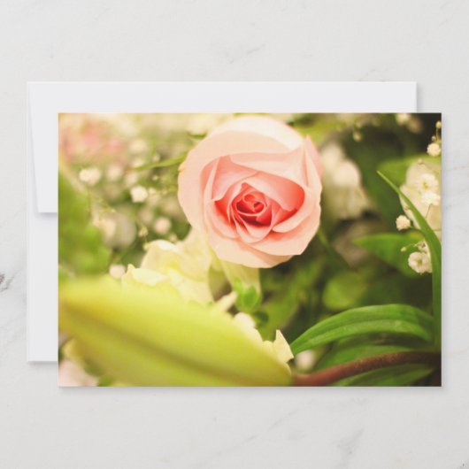 Einladung mit floraler Umschlagseite (Vorderseite)