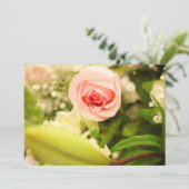 Einladung mit floraler Umschlagseite (Stehend Vorderseite)