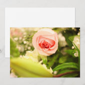 Einladung mit floraler Umschlagseite (Vorne/Hinten)