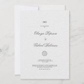 Einladung mit Goldener Pinselstriche bei weißen Ho (Vorderseite)