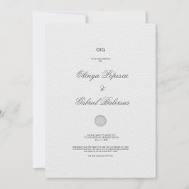 Einladung mit Goldener Pinselstriche bei weißen Ho