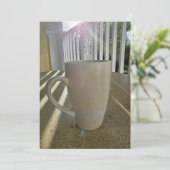 Einladung mit Kaffeetasse (Stehend Vorderseite)