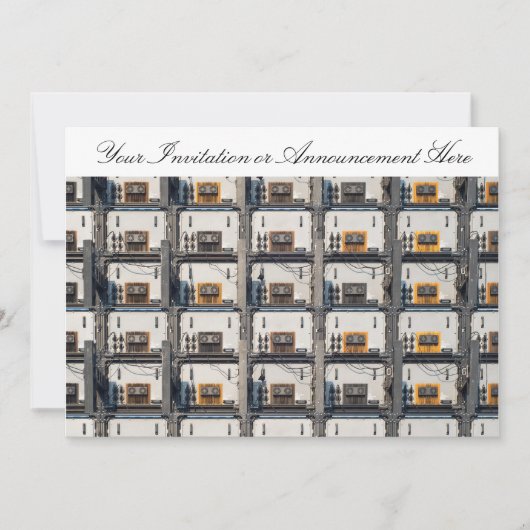 Einladung mit LED-Anzeige (Vorderseite)