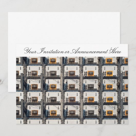 Einladung mit LED-Anzeige (Vorne/Hinten)