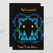 Einladung mit leuchtenden Augen (Vorne/Hinten)