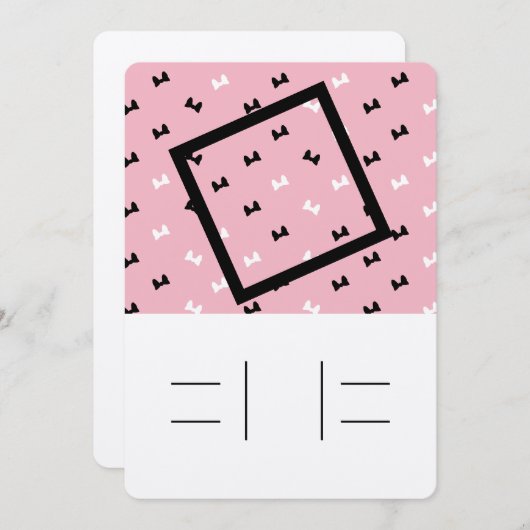 Einladung mit Linien (Vorne/Hinten)