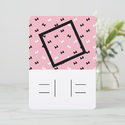 Einladung mit Linien (Stehend Vorderseite)