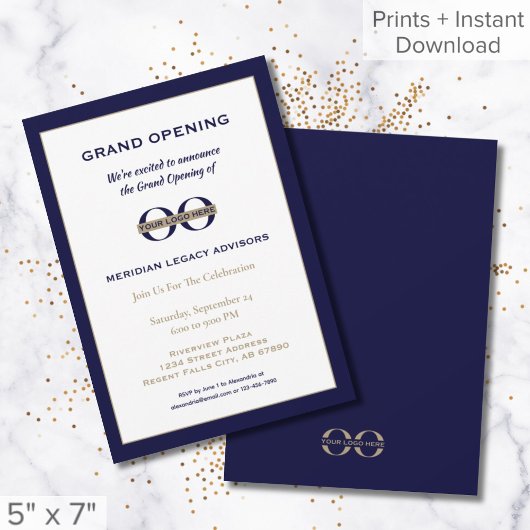 Einladung mit Logo zum "Custom Grand Opening"