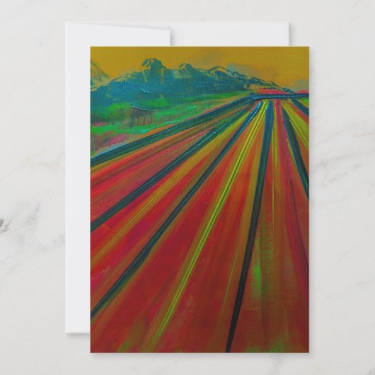 Einladung mit Originalkunstwerk von Alwin Ursola (Vorderseite)