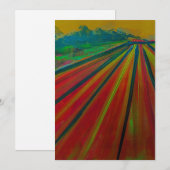 Einladung mit Originalkunstwerk von Alwin Ursola (Vorne/Hinten)