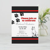 Einladung mit Pather/Cougar/Puma Black und Red (Stehend Vorderseite)