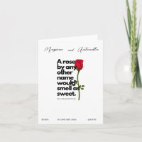 EINLADUNG MIT POETRY VON WILLIAM SHAKESPEARE