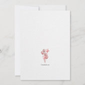 Einladung mit rosa Ballons (Rückseite)