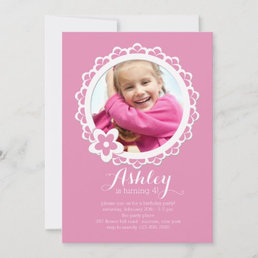 Einladung mit skalierten Rahmen (Vorderseite)