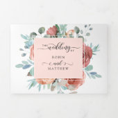 Einladung mit UAWG Ethereal Blush Peach Hochzeit (Cover)