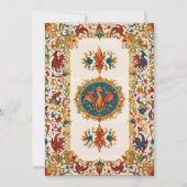 Einladung mittelalterlicher Drachen, antikes Manus (Rückseite)