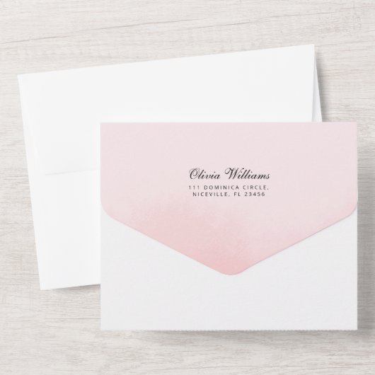 Einladung Moderne Brautdusche. (Rückseite)