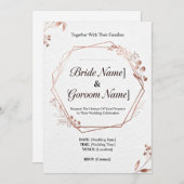 Einladung Moderne Geometrische Hochzeitseinladung  (Vorne/Hinten)