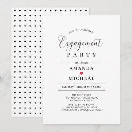 Einladung moderner Typografie-Engagement