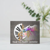 Einladung - Musik-Maske (Stehend Vorderseite)