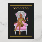 Einladung nach der Geburtstagsparty (Vorderseite)