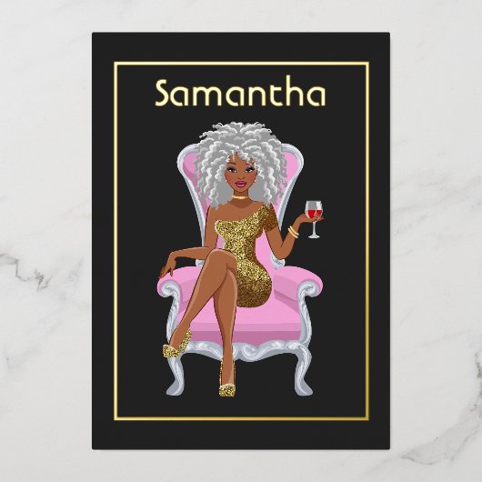 Einladung nach der Geburtstagsparty (Vorderseite)