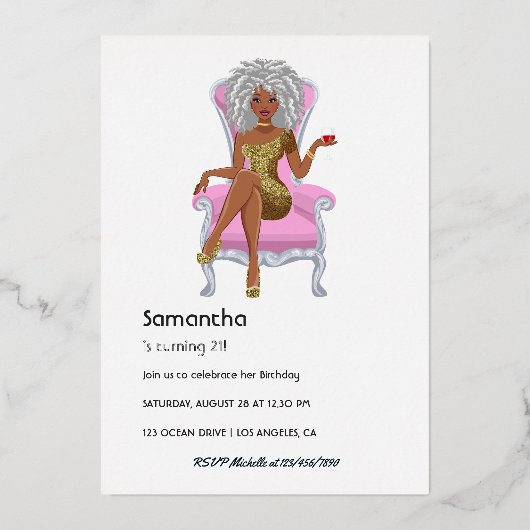 Einladung nach der Geburtstagsparty (Rückseite)