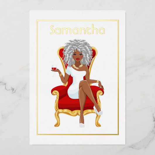 Einladung nach der Geburtstagsparty (Vorderseite)