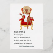 Einladung nach der Geburtstagsparty (Rückseite)