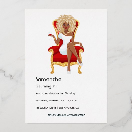 Einladung nach der Geburtstagsparty (Rückseite)