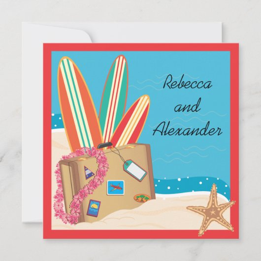 Einladung nach Hochzeit (Vorderseite)