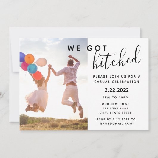 Einladung nach Hochzeiten (Vorderseite)