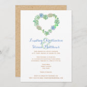 Einladung nach Hochzeiten | Saccharose & Sand (Vorne/Hinten)