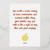 Einladung nach Kundenwunsch - Einladung zum Obstga (Rückseite)