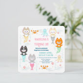 Einladung Nautic Thema Geburtstag. (Stehend Vorderseite)