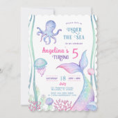 Einladung nautische Thema Geburtstag. (Vorderseite)