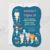 Einladung nautische Thema Geburtstag. (Vorderseite)