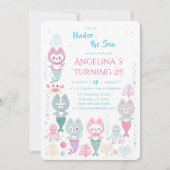 Einladung nautische Thema Geburtstag. (Vorderseite)