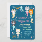 Einladung nautische Thema Geburtstag. (Vorderseite)