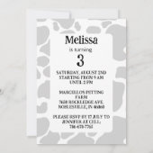 Einladung niedlicher landwirtschaftlicher Nutztier (Rückseite)