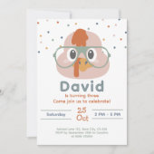 Einladung niedlicher landwirtschaftlicher Nutztier (Vorderseite)