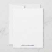 Einladung Niedlicher Mädchen zum Geburtstag (Rückseite)