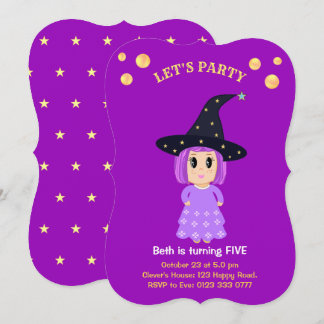 Einladung niedlicher Mädchen zum Geburtstag